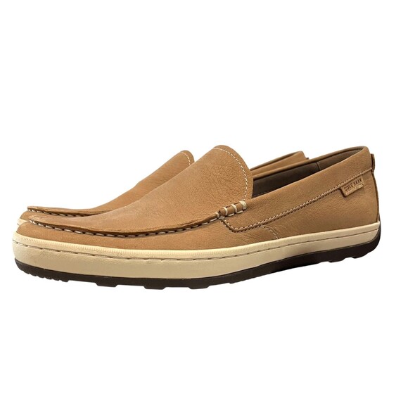 Cole Haan Mens C30994 Claude Venetian Beige Nubuck Driving Moc Loafer  9.5  NWOB main image 5